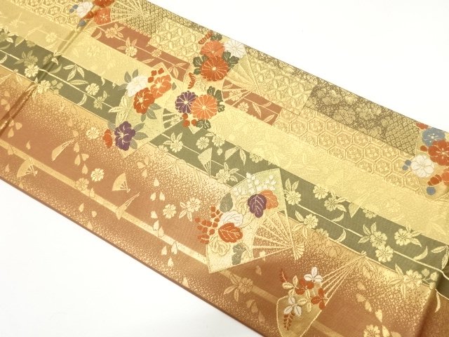 JAPANESE FUKURO OBI / WOVEN WEEPING SAKURA